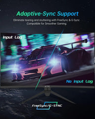 27 Inch Curved Gaming Monitor 1440P 180Hz 1ms FreeSync/G-Sync Compatible Ultrawide Vesa Mount HDR