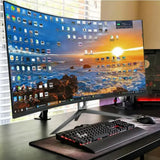 Curved Gaming Monitor Black 27–34 Inch 65–240Hz High Refresh LCD Computer Monitor 21:9 Ultrawide Dustproof Esports Display