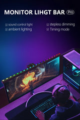 RGB Night Lights Monitor Light Bar Timed Dimmable Setup Touch LED Lightbar Screen Table Lamp Game Room Desk Decor Accessories