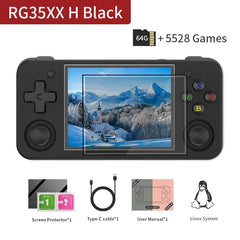 ANBERNIC RG35XX H Handheld Game Console 3.5-inch IPS Screen Linux H700 Retro Video Games Player 3300mAh 64G 5528 Classic Games