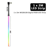 WS2812B 5V 3Pin ARGB LED Strip Light Addressable 5050 Flex Ribbon Asus Aura Sync PC Case Tape Lamp Color Gamer Desktop Lighting