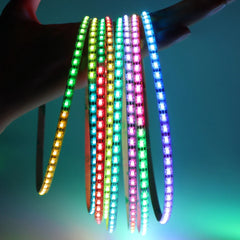 DC5V 5mm Ultra-Narrow WS2812B 2020SMD LED Strip Light Individually Addressable RGBIC 60/160Leds/m RGB DreamColor Fairy Neon Tape