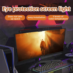 USB Stepless Dimming Screen Hanging Lights Curved Screen Monitor Light Bar RGB Background Atmosphere Desk Lamp Monitor Light Bar