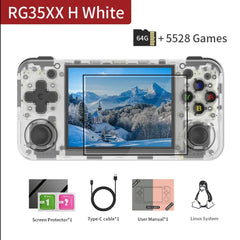 ANBERNIC RG35XX H Handheld Game Console 3.5-inch IPS Screen Linux H700 Retro Video Games Player 3300mAh 64G 5528 Classic Games