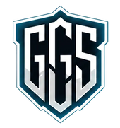 Black and white logo with 'GGS' initials on a black background