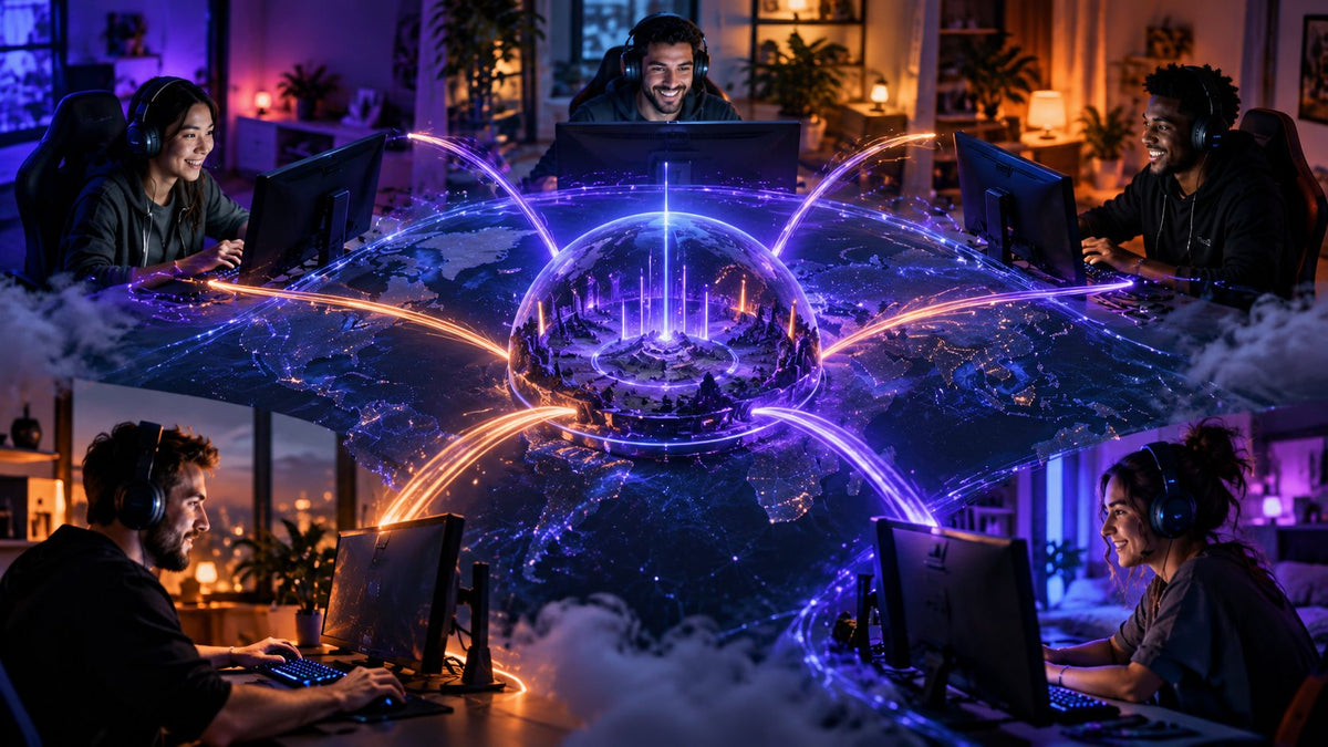 Competitive gaming community connected through play