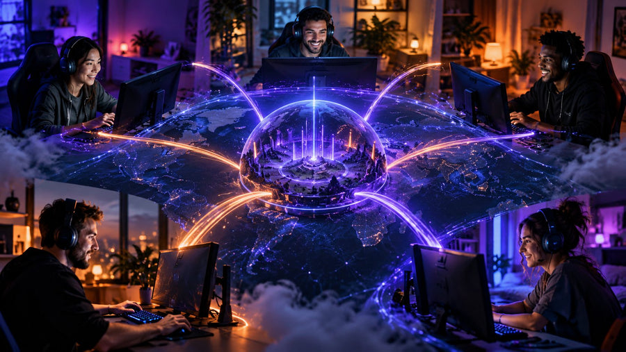 Competitive gaming community connected through play