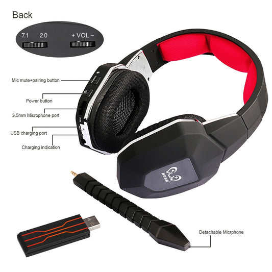 2.4G kabelloses USB-Gaming-Headset
