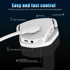 White neck device with various ports and controls on a black background