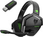 Black gaming headset with USB adapter on a white background, featuring Nubwo branding.