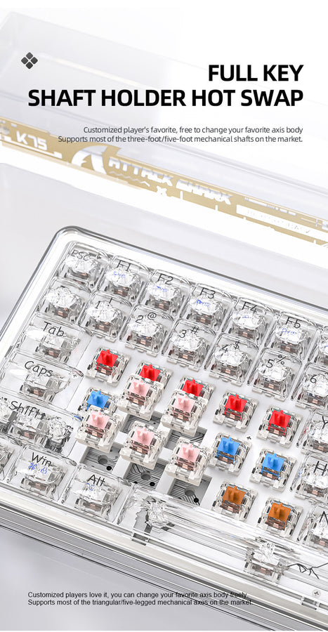 Attack Shark K75 RGB Gaming Keyboard