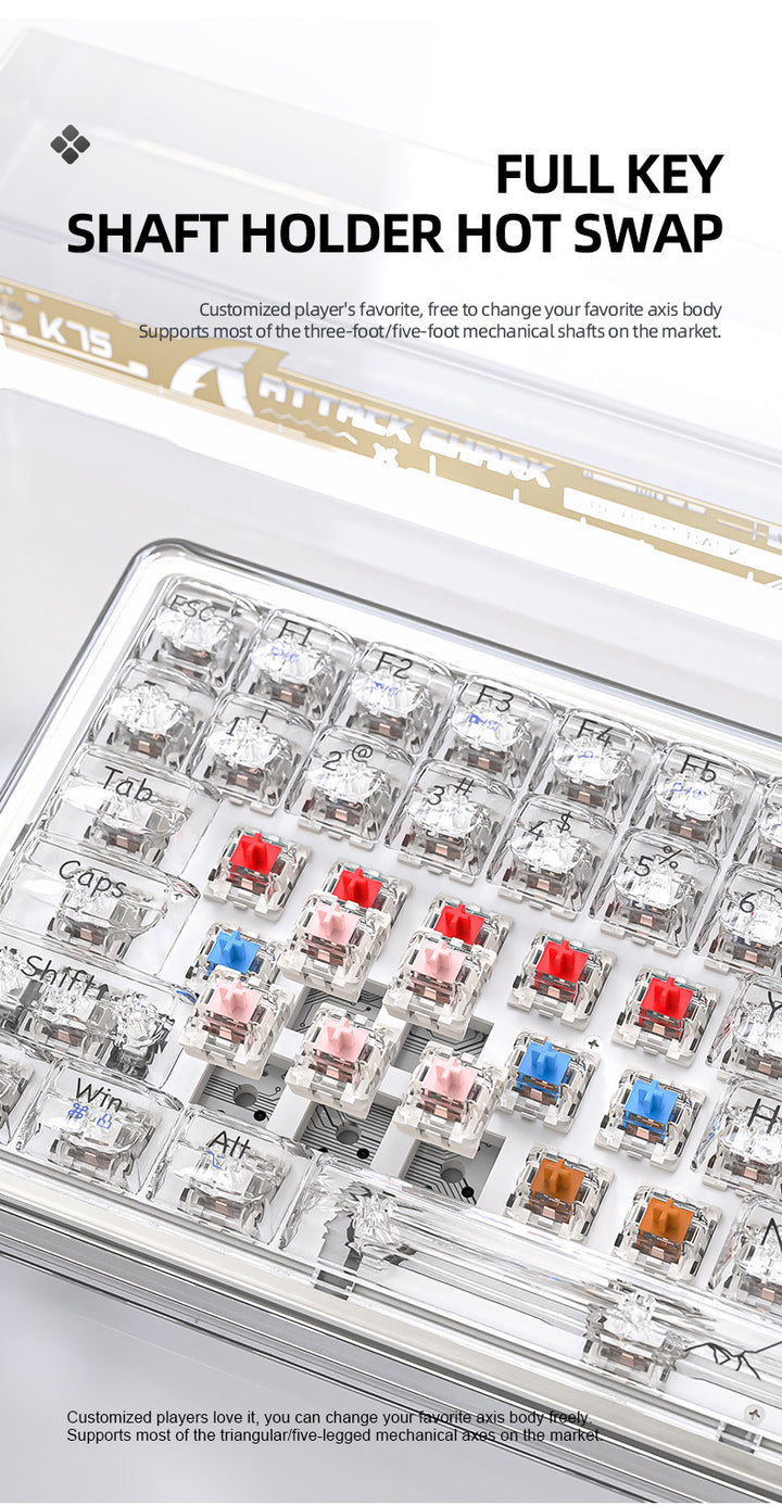 Attack Shark K75 RGB Gaming Keyboard