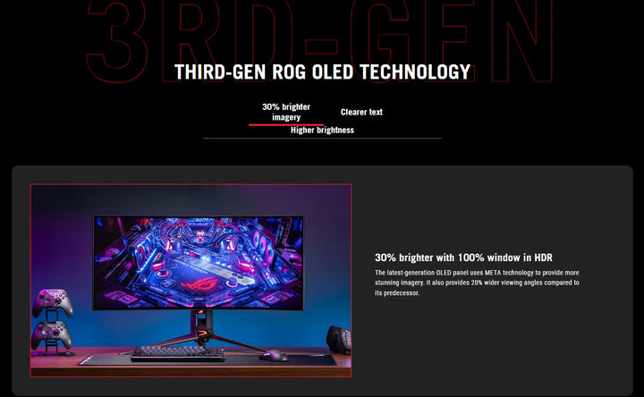 Elite 34" OLED Gaming Monitor — 240Hz, 0.03ms, Ultrawide