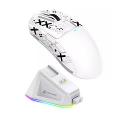 Gaming mouse with RGB lighting on a white background