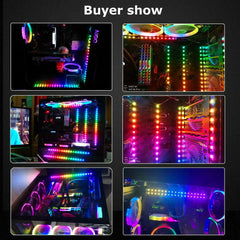 Addressable ARGB 5V LED Strip 3Pin Computer PC Case Tape Light WS2812B SMD 5050 Flexible Changeable Color Gamer Desktop Lamp