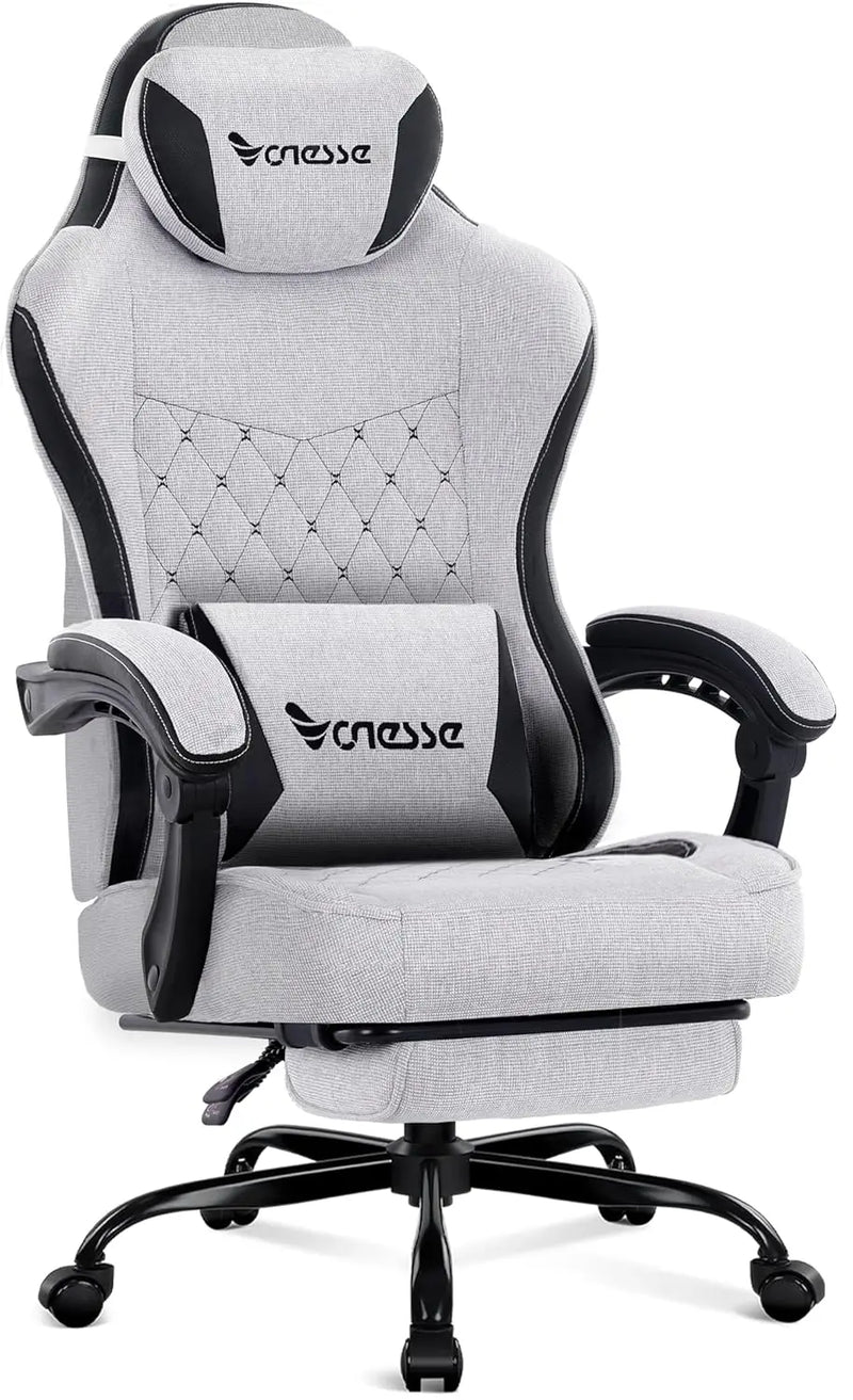 MYZORA Massage Ergonomic Gaming Chair with Footrest