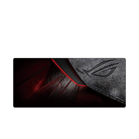 Gaming mouse pad with brand logo on a white background