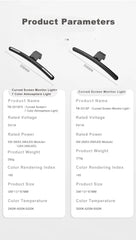 RGB Night Lights Monitor Light Bar Timed Dimmable Setup Touch LED Lightbar Screen Table Lamp Game Room Desk Decor Accessories