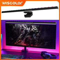 RGB Night Lights Monitor Light Bar Timed Dimmable Setup Touch LED Lightbar Screen Table Lamp Game Room Desk Decor Accessories