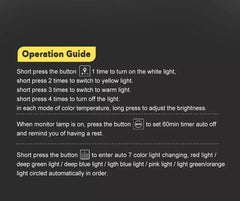 RGB Night Lights Monitor Light Bar Timed Dimmable Setup Touch LED Lightbar Screen Table Lamp Game Room Desk Decor Accessories