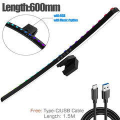 RGB Night Lights Monitor Light Bar Timed Dimmable Setup Touch LED Lightbar Screen Table Lamp Game Room Desk Decor Accessories